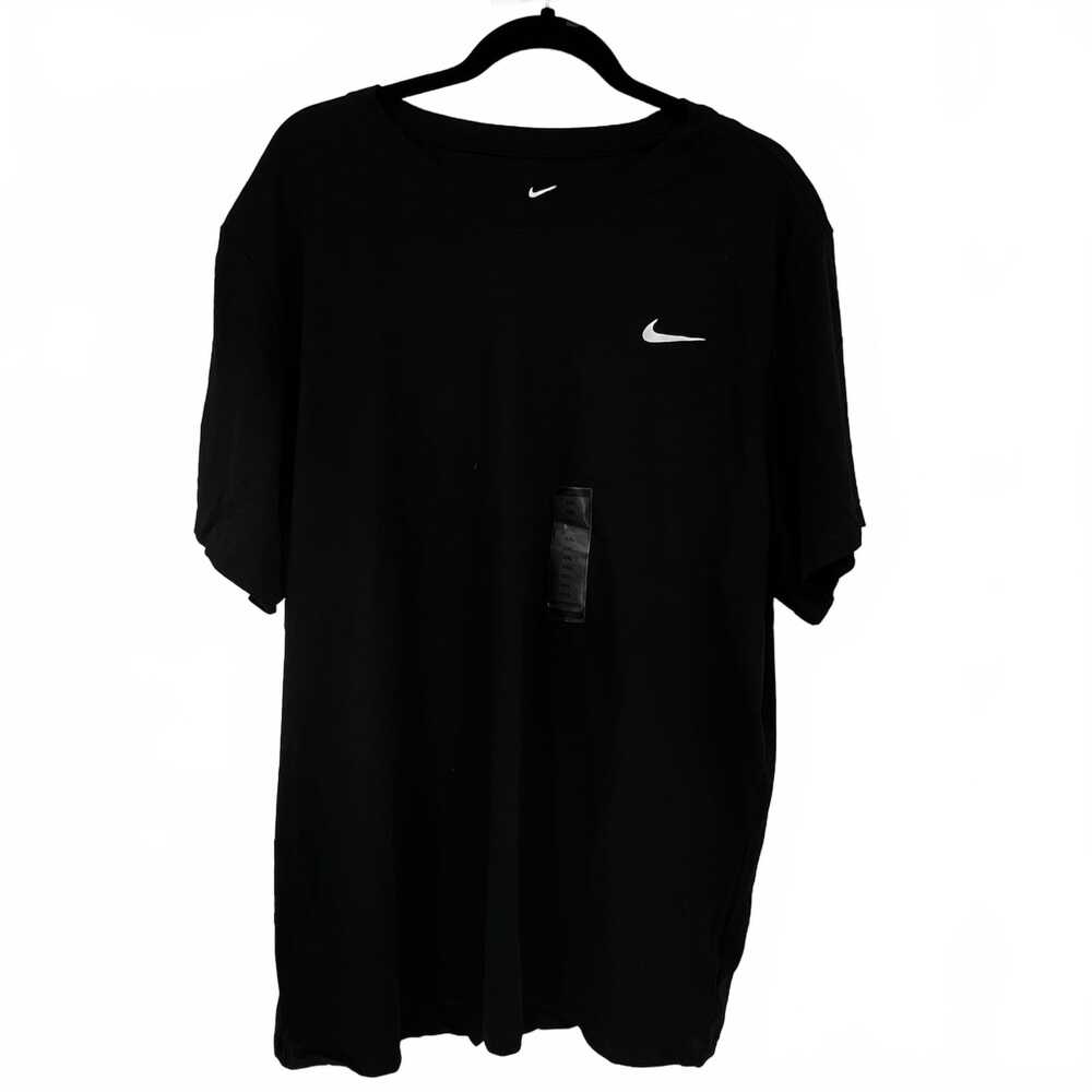 Nike Black Cotton-Poly Tee | Men’s XXL Regular, Classic Casual Short Sleeve